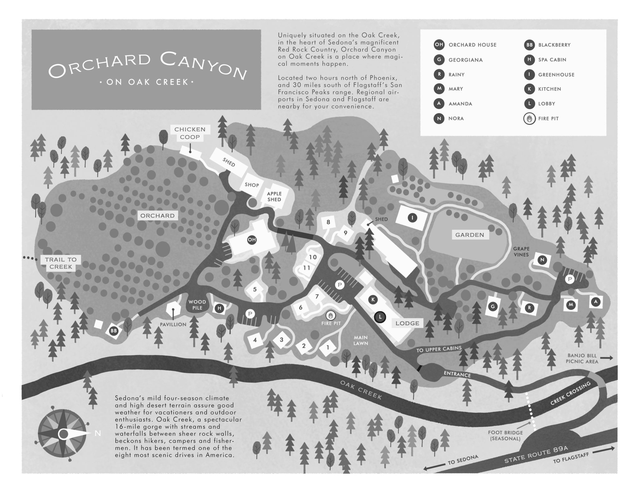 Map of Orchard Canyon